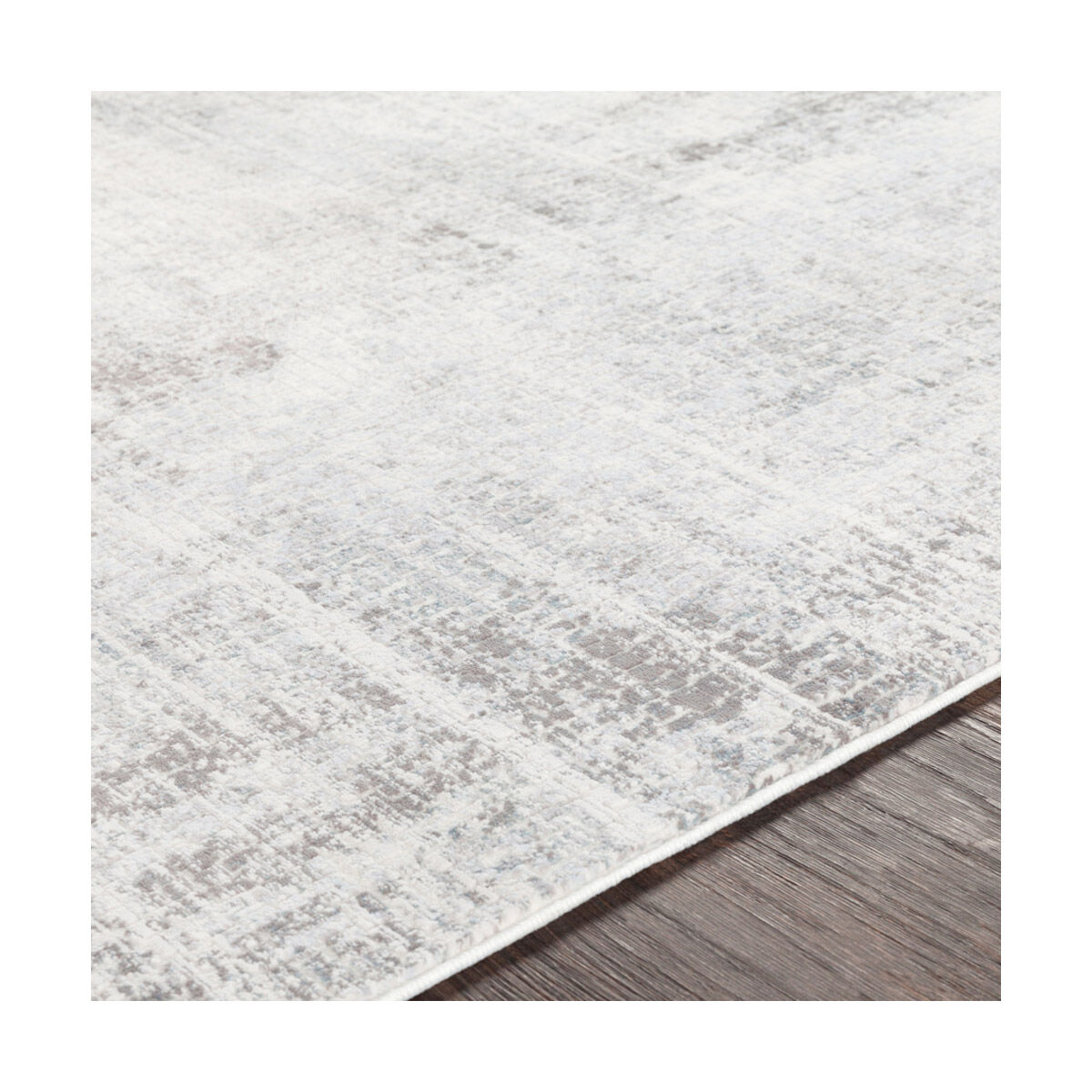 Genesis 35 X 24 inch Silver Gray/White/Pale Blue/Medium Gray/Denim Rugs in 2 x 3, Rectangle