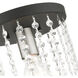 Elizabeth 1 Light 8 inch Black Petite Flush Mount Ceiling Light