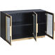 Aurelia Ebony and Gold Cabinet