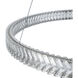 Chevron LED 31.5 inch Brushed Nickel Pendant Ceiling Light