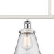 Ballston Small Cone LED 48 inch White and Polished Chrome Island Light Ceiling Light in Seedy Glass