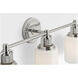 C&M by Chapman & Myers Ashford 3 Light 23.75 inch Polished Nickel Bath Vanity Wall Light