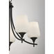Octave 5 Light Matte Black Chandelier Ceiling Light, Essentials