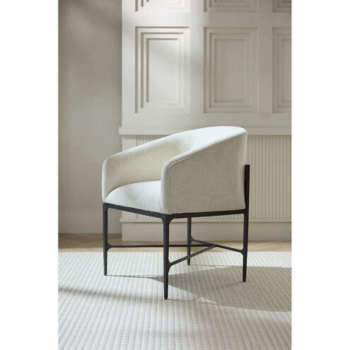 Osbourne Oxford White and Blackened Iron Dining Chair