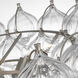 Julie Neill Caselli LED 35.5 inch Burnished Silver Leaf Basket Chandelier Ceiling Light