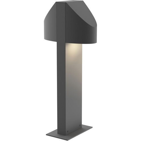Shear 12V 9 watt Textured Gray Bollard