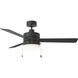 Syrus 52 52 inch Midnight Black Ceiling Fan