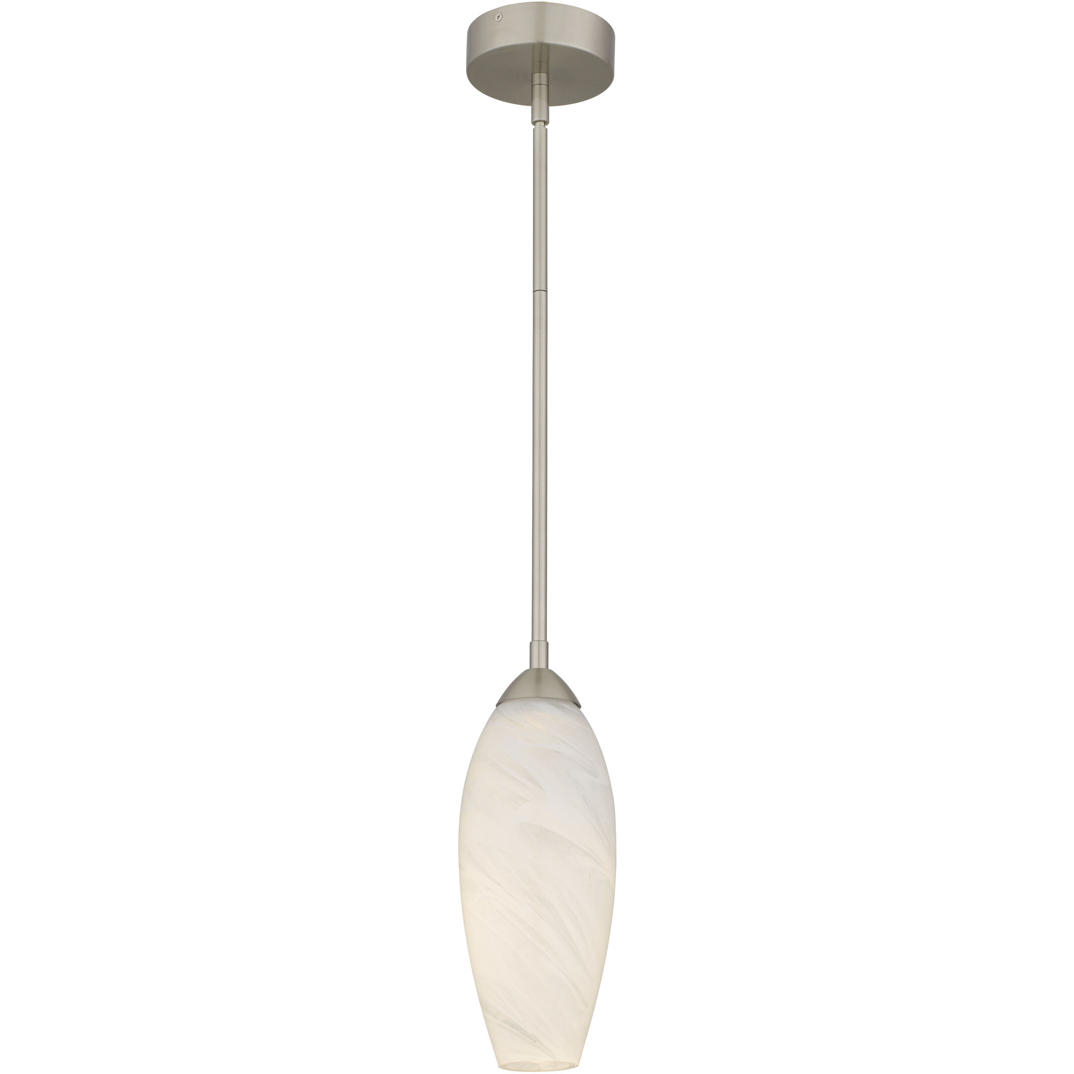 Burnett LED 5 inch Brushed Nickel Mini Pendant Ceiling Light
