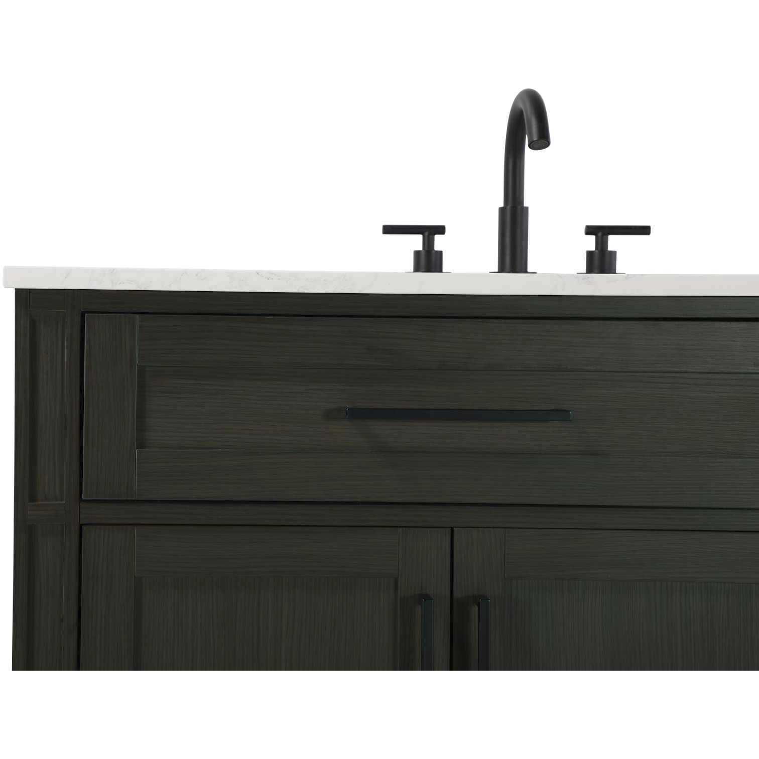 Virginia 42 X 35 inch Mocha Brown Bathroom Vanity Cabinet