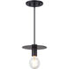 Kasa 1 Light 7.13 inch Black Pendant Ceiling Light
