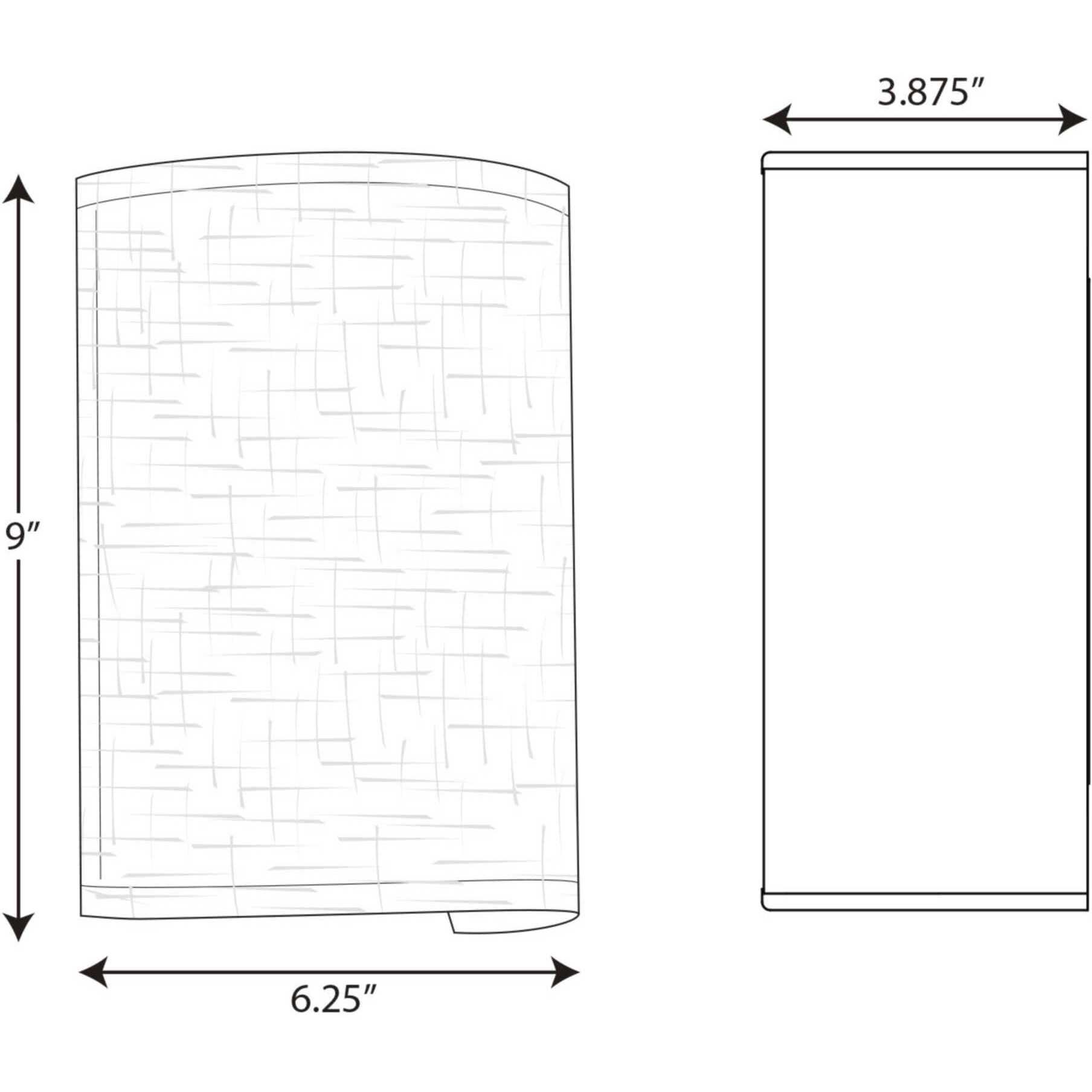 Inspire LED LED 6 inch Off White Linen ADA Wall Sconce Wall Light