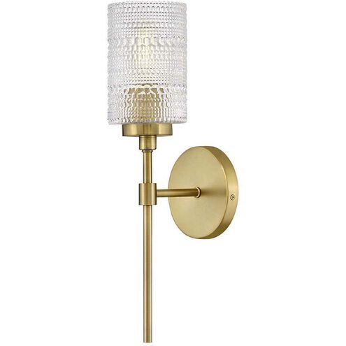 Mabel 1 Light 6.5 inch Lacquered Brass Bath Light Wall Light