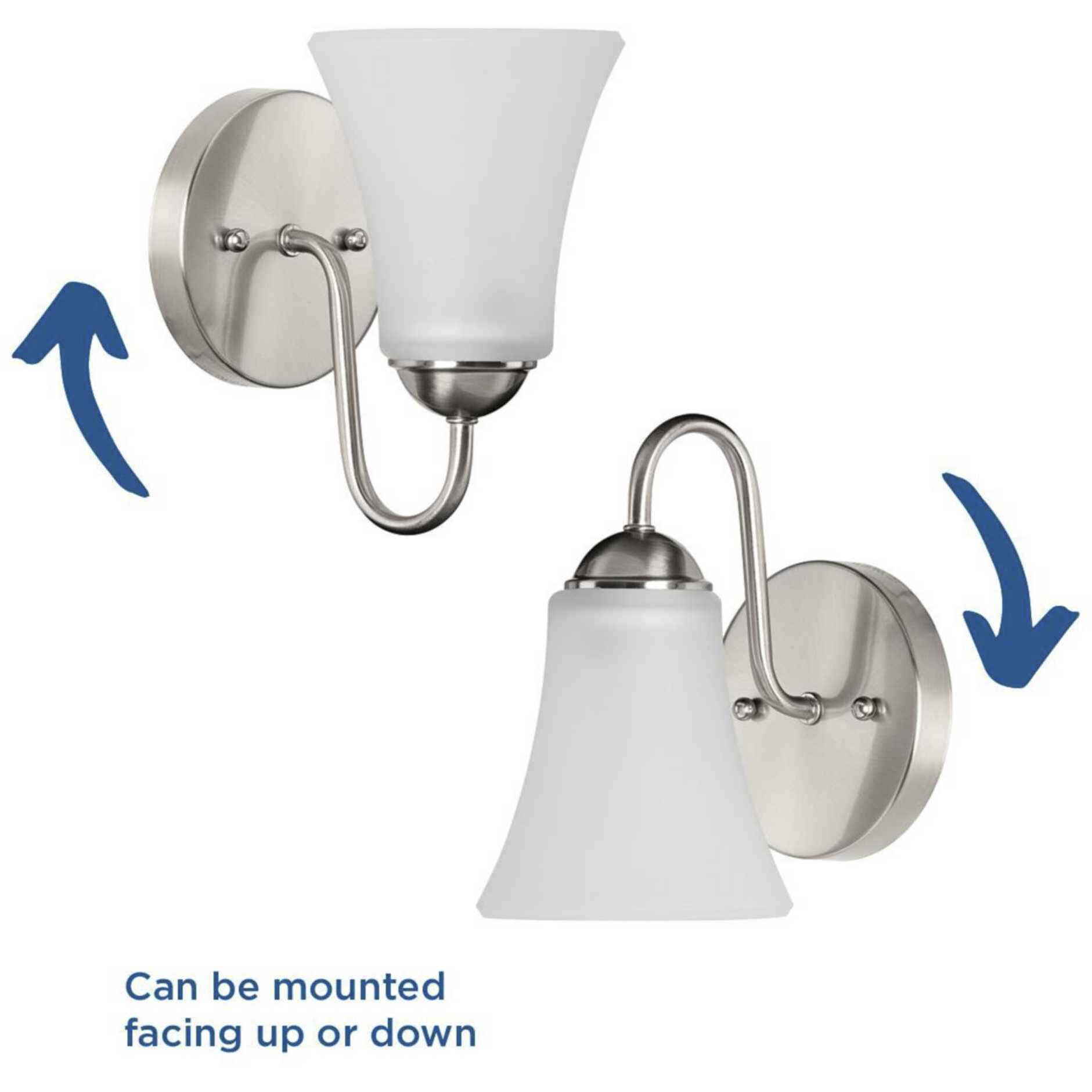 Classic 1 Light 5 inch Brushed Nickel Bath Vanity Wall Light