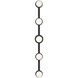 Kelly by Kelly Wearstler Nodes 5 Light 56 inch Midnight Black Wall Bath Vanity Wall Light