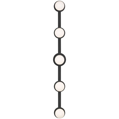 Kelly by Kelly Wearstler Nodes 5 Light 56 inch Midnight Black Wall Bath Vanity Wall Light