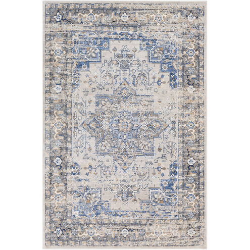 Alton 87 X 63 inch Navy/Bright Blue/Medium Gray/Tan/White Rugs
