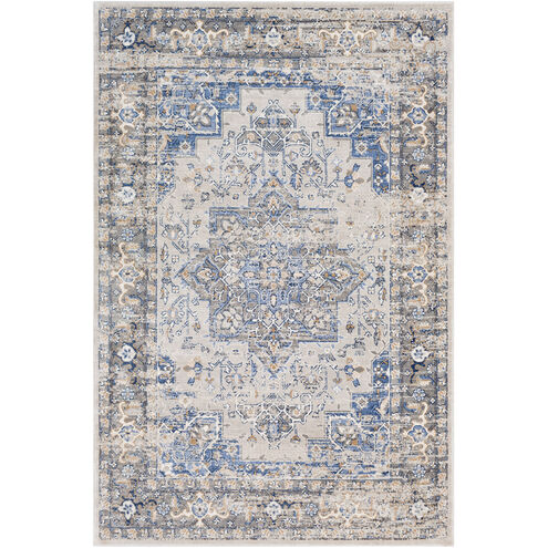 Alton 35 X 24 inch Navy/Bright Blue/Medium Gray/Tan/White Rugs