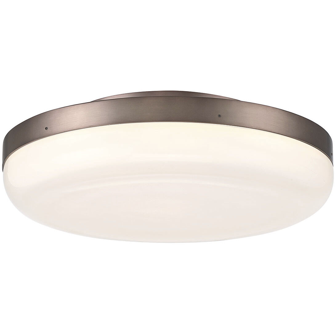 Harwel LED 18 inch Harlow Bronze Flush Mount Ceiling Light