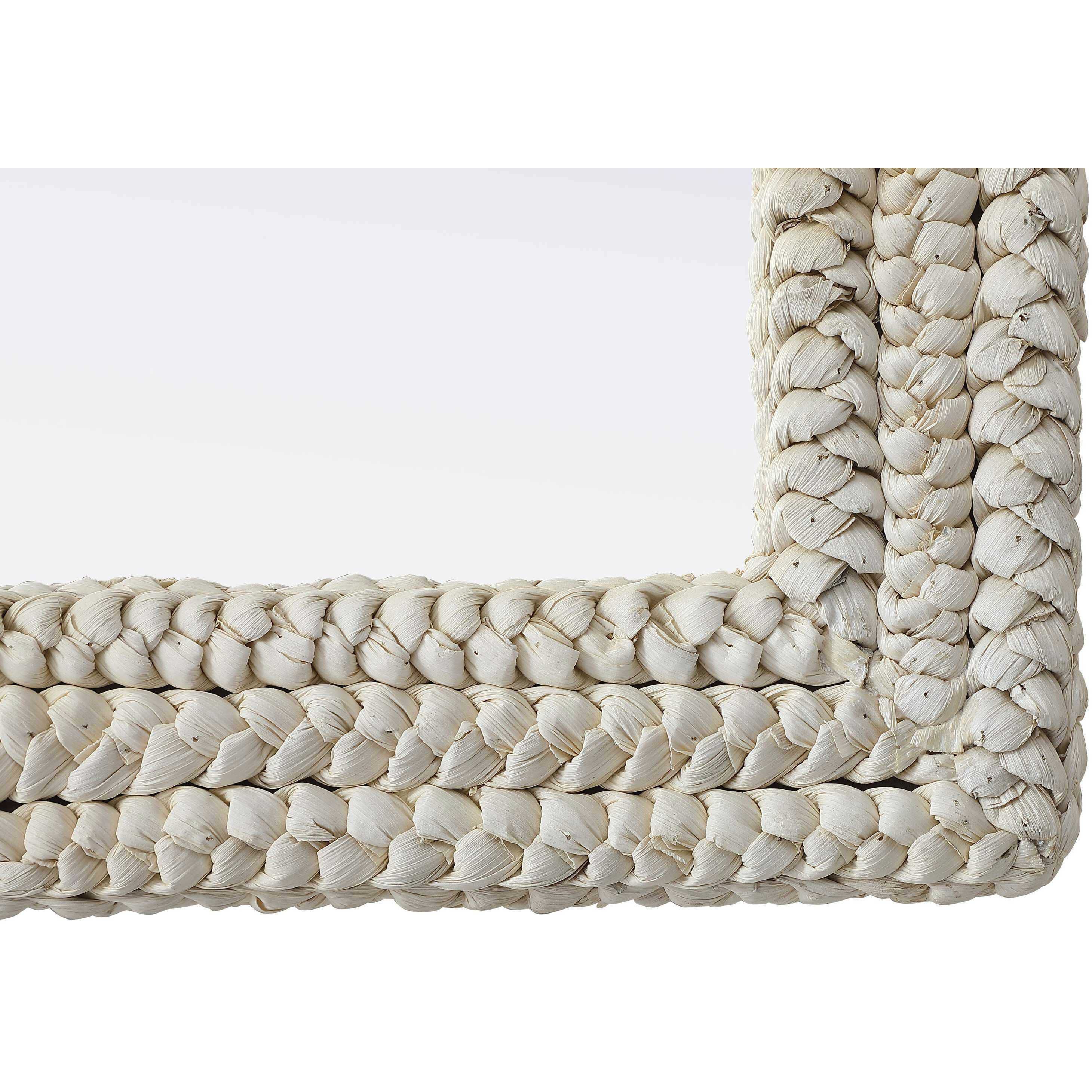 Marlowe 55 X 35 inch Linen White Mirror