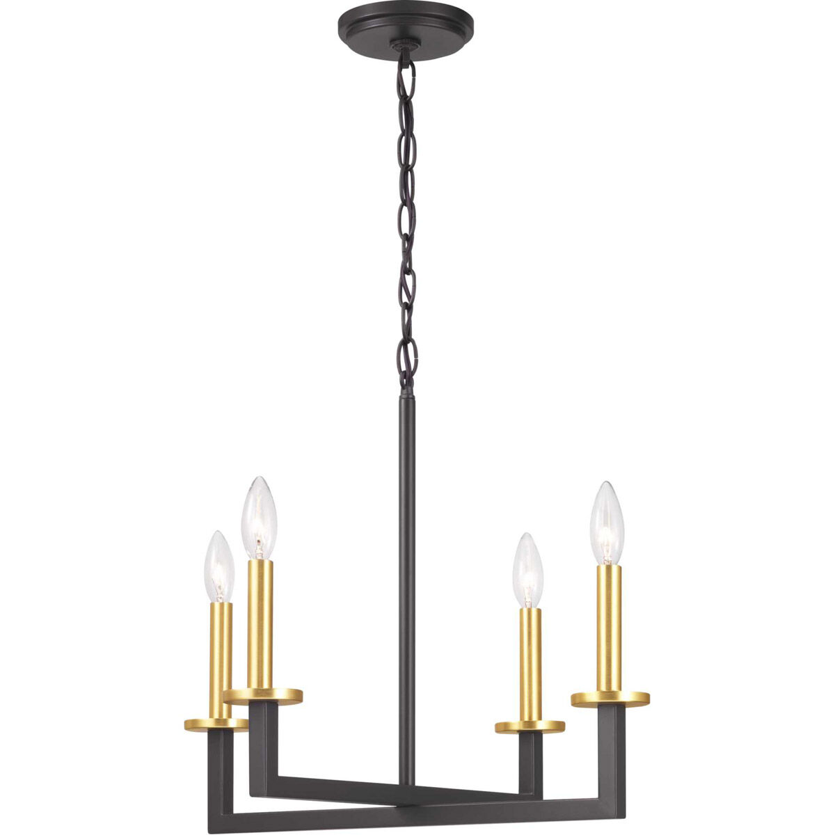 Blakely 4 Light 20 inch Graphite Chandelier Ceiling Light, Design Series