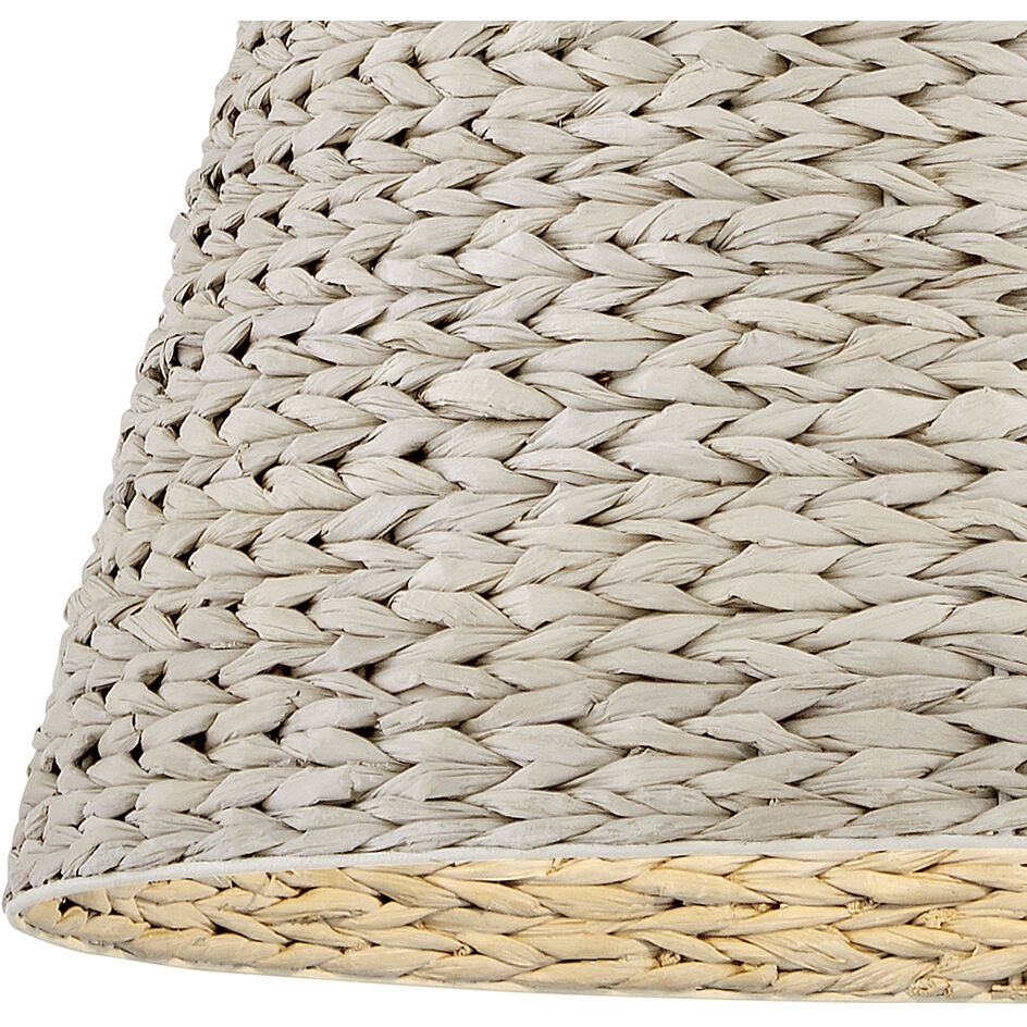 Seabrook 1 Light 24 inch Textured Plaster Chandelier Ceiling Light, Drum