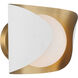 Flare 1 Light 8.5 inch Sand White Vanity Light Wall Light