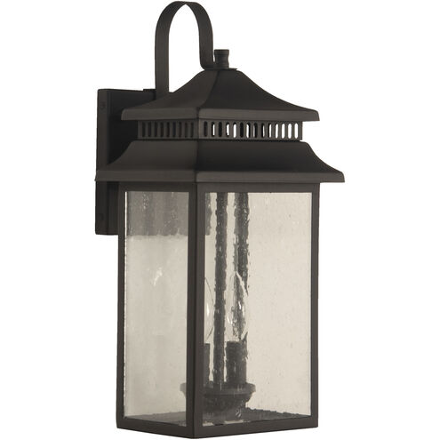 Crossbend 2 Light 19 inch Textured Black Outdoor Wall Mount in Textured Matte Black