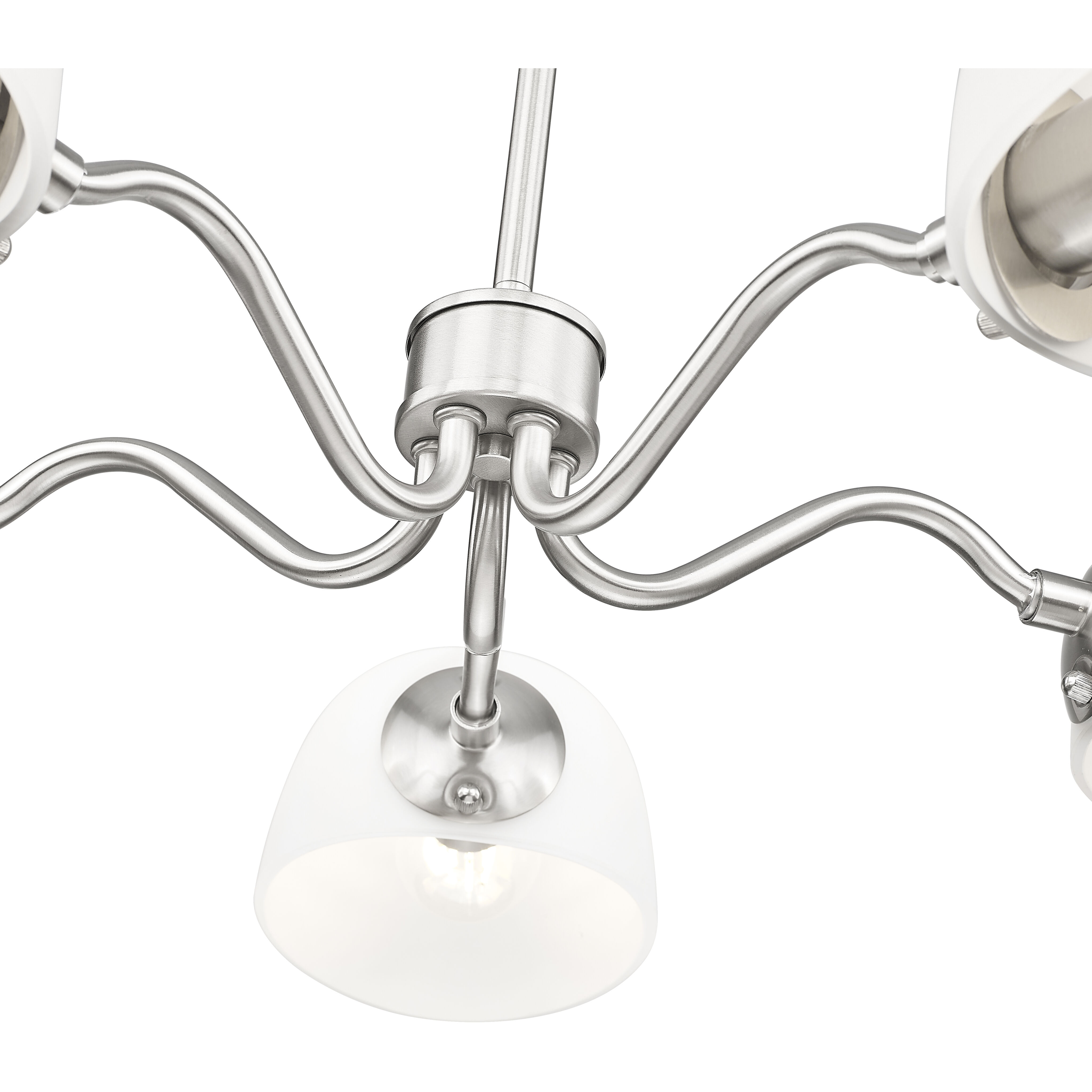 Breton 5 Light 33 inch Brushed Nickel Chandelier Ceiling Light