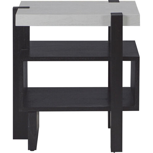 Riviera 24 X 22 inch Checkmate Black with Checkmate White Accent Table