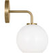 Orley 1 Light 6.25 inch Satin Brass Wall Bath Fixture Wall Light