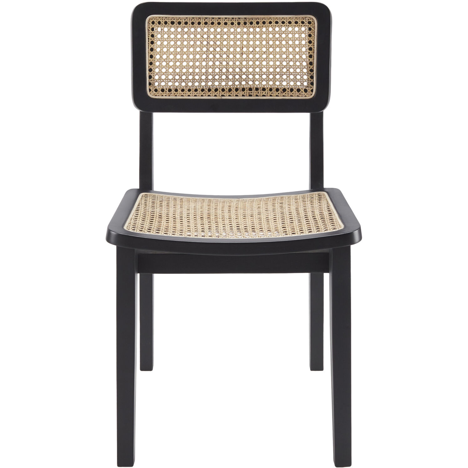 Arxan Top: Wheat; Base: Black Dining Chair