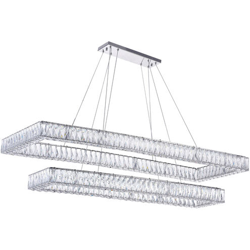 Felicity LED 52 inch Chrome Pool Table Light Ceiling Light