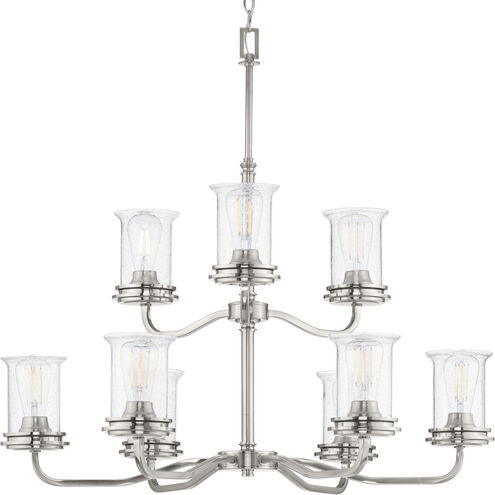 Winslett 9 Light 34.13 inch Brushed Nickel Chandelier Ceiling Light
