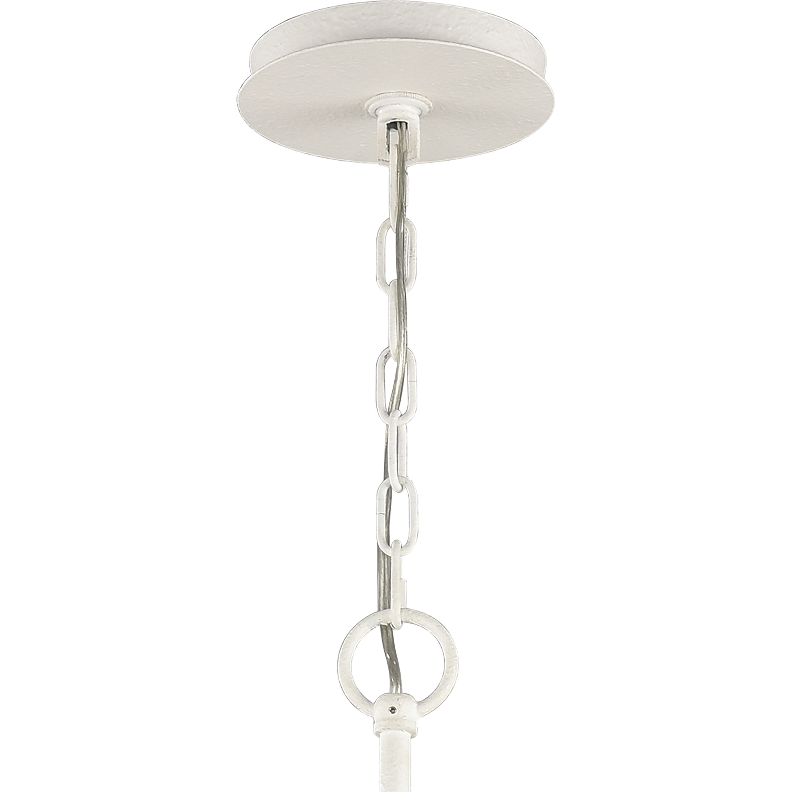 Sea Urchin 8 Light 34 inch White Coral Chandelier Ceiling Light