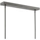Soba 10 Light 55.5 inch Hiroshi Gray/White Chandelier Ceiling Light