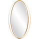 Rania 49 X 28 inch White and Gold Wall Mirror