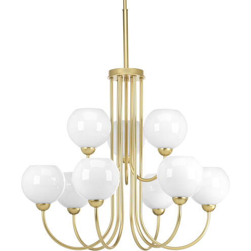 Carisa 9 Light 31.5 inch Vintage Gold Chandelier Ceiling Light
