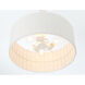 Lodelle 3 Light 19 inch Matte White Pendant Ceiling Light