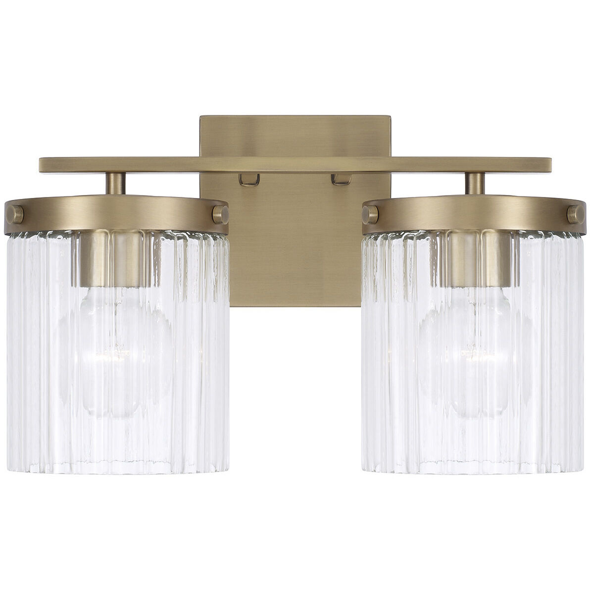Vaughn 2 Light 14.5 inch Aged Brass Vanity Light Wall Light
