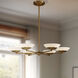 Solara LED 36 inch Legacy Brass Chandelier Ceiling Light