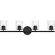 Replay 4 Light 30.75 inch Black Bath & Vanity Light Wall Light