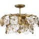 Loretta 3 Light 18 inch Gold Ombre Pendant Ceiling Light, Design Series