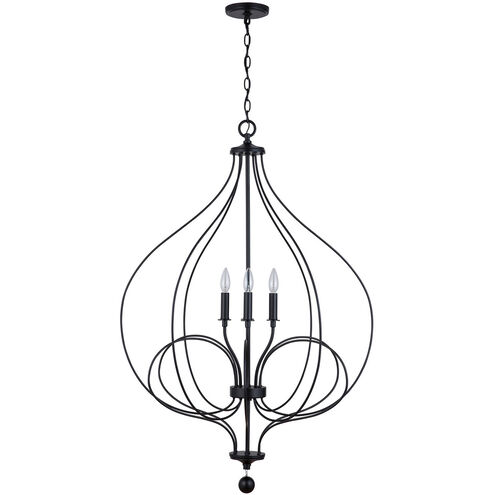 Sonnet 4 Light 30 inch Matte Black Foyer Ceiling Light