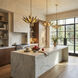 Zanara 6 Light 26 inch Brass Kisser Pendant Ceiling Light