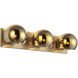 Alora Mood Willow 3 Light 22.63 inch Brushed Gold Bath Vanity Light Wall Light in Copper