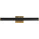 Gemma 25 watt 21 inch Vintage Brass Picture Light Wall Light in Matte Black