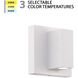 Vue LED 4 inch White Outdoor Wall Lighting, WAC Limited