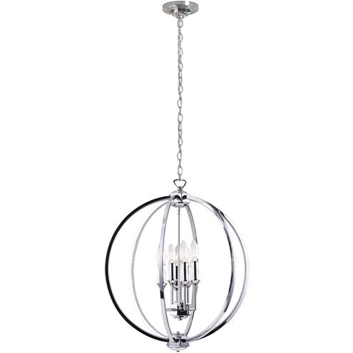 Karland LED 20 inch Polished Chrome Chandelier Ceiling Light