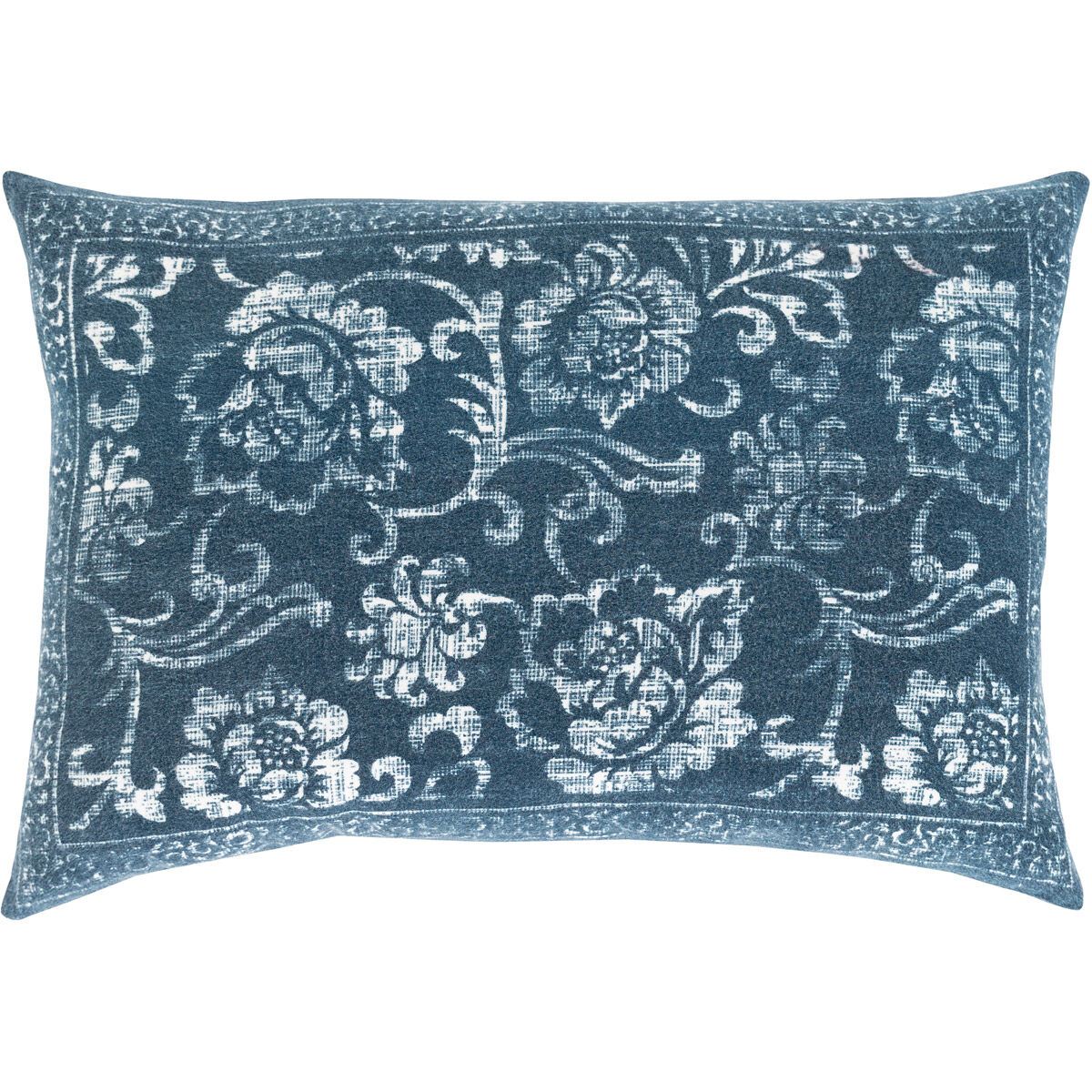 Porcha 24 X 16 inch Dark Blue/Navy/Sage/White Pillow Kit, Lumbar