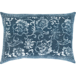 Porcha 24 X 16 inch Dark Blue/Navy/Sage/White Pillow Kit, Lumbar
